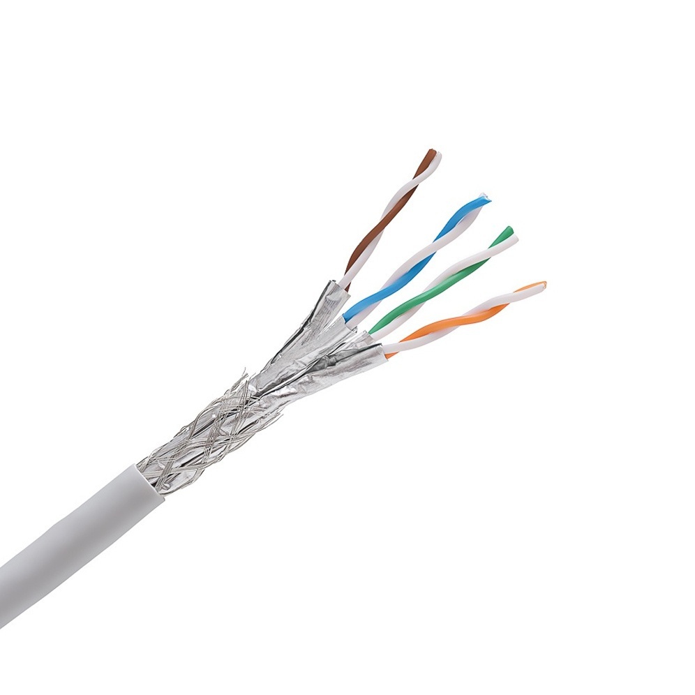 S/FTP cable 4x2xAWG23, Category 7, 1000 MHz, LSOH, Euroclass Dca - s2, d2, a1