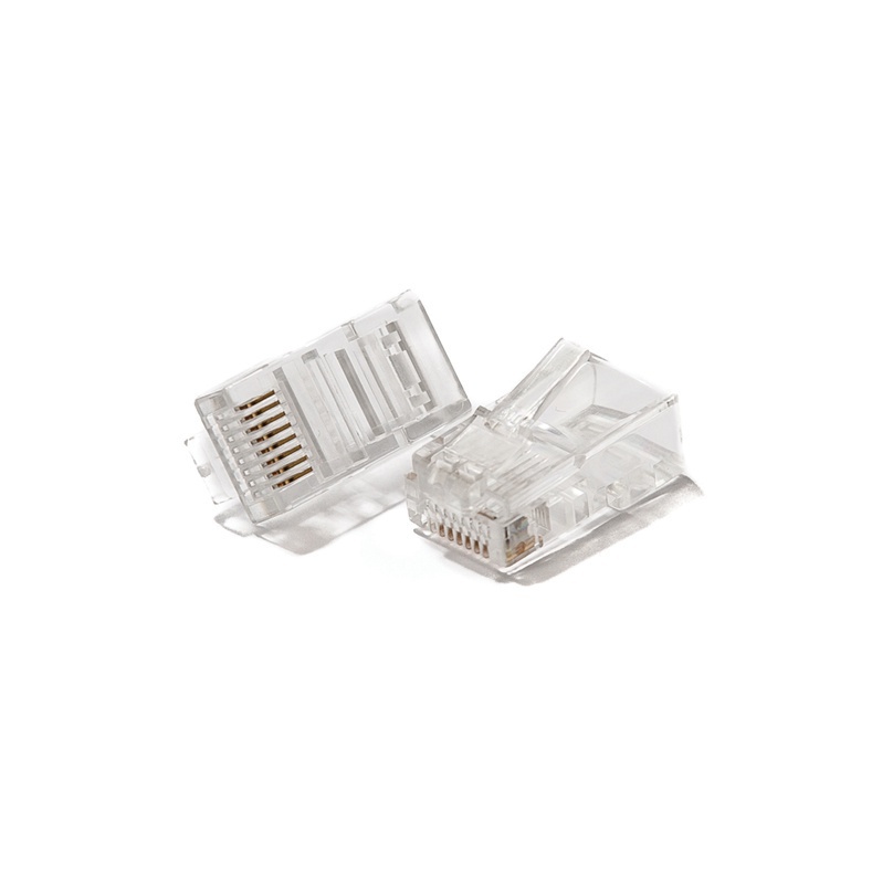 Connector RJ45/u, Category 5E, 8p8c, 50 μ Au