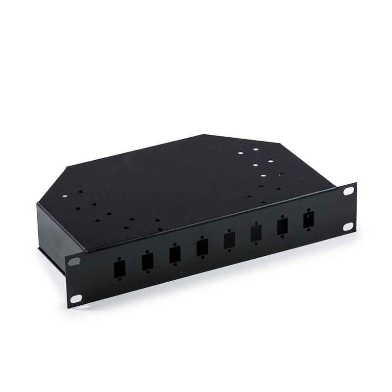 10“ fibre optic box for SC-SC, LC-LC Duplex, LSH-LSH adapters, empty