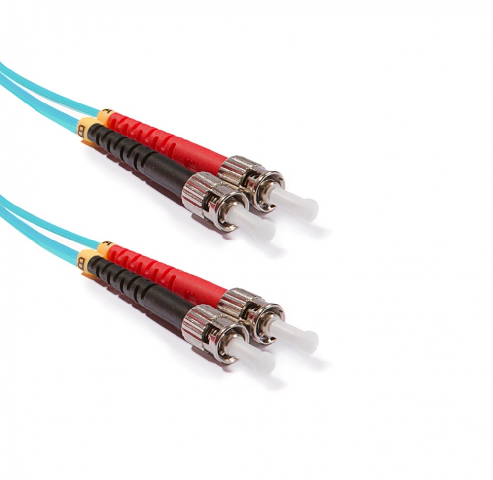 ST-ST Duplex patch cord, OM3 50/125 µm