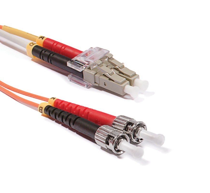 LC-ST Duplex patch cord, OM1 62,5/125 µm