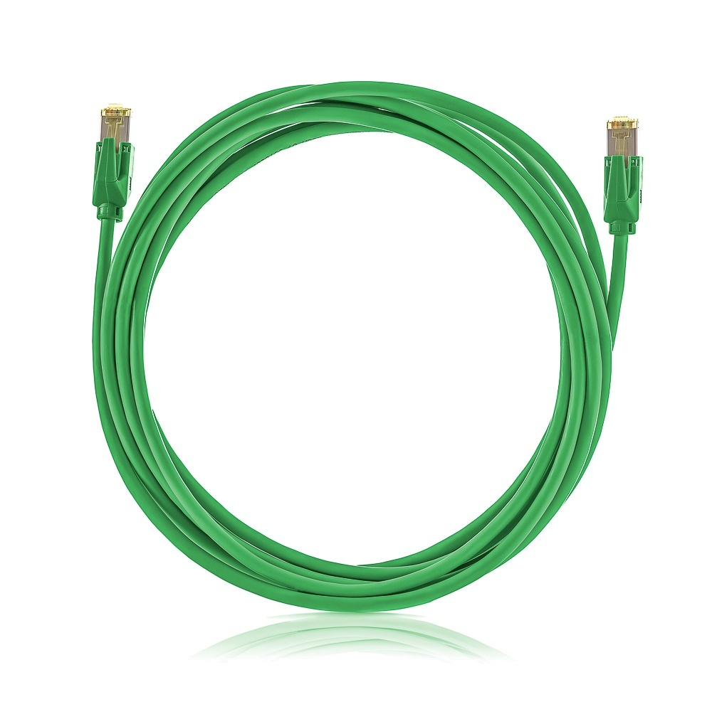 Patch cable STP, Category 6A, LSOH, green