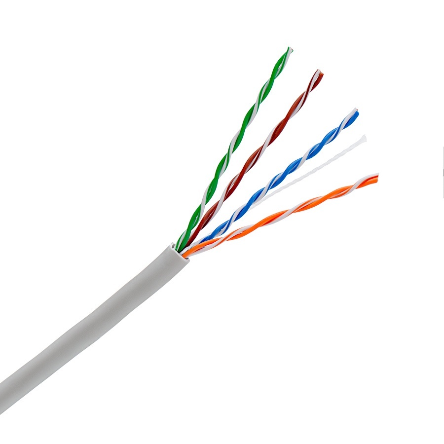 UTP (U/UTP) cable, 4x2xAWG24, Category 5E, 300 MHz, Euroclass Eca , 305 m in a box