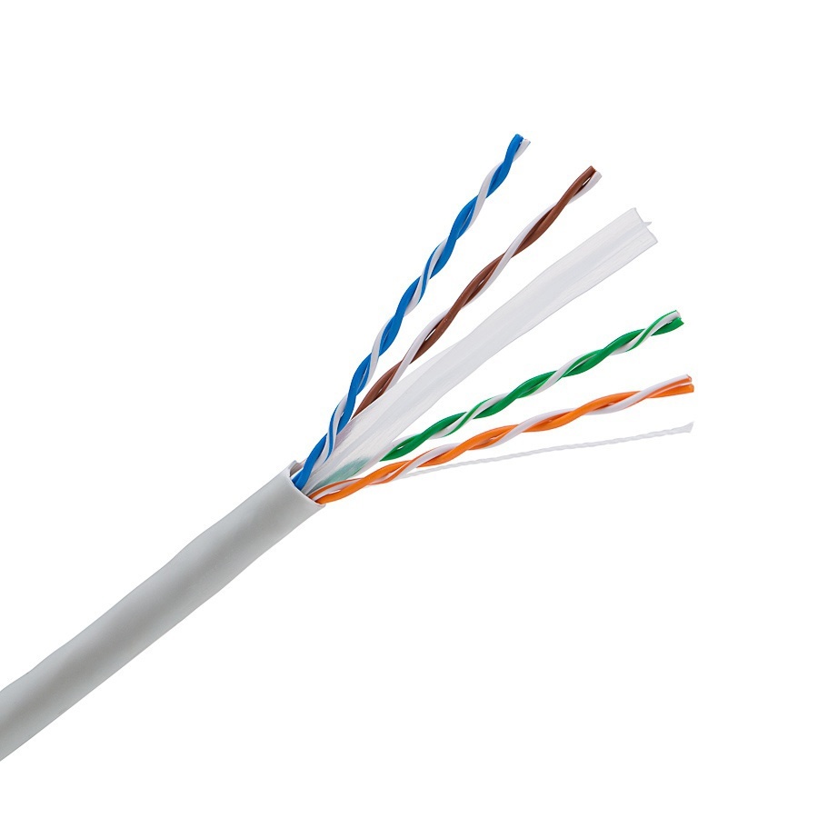 UTP (U/UTP) cable, 4x2xAWG23, Category 6, 400 MHz, Euroclass Eca