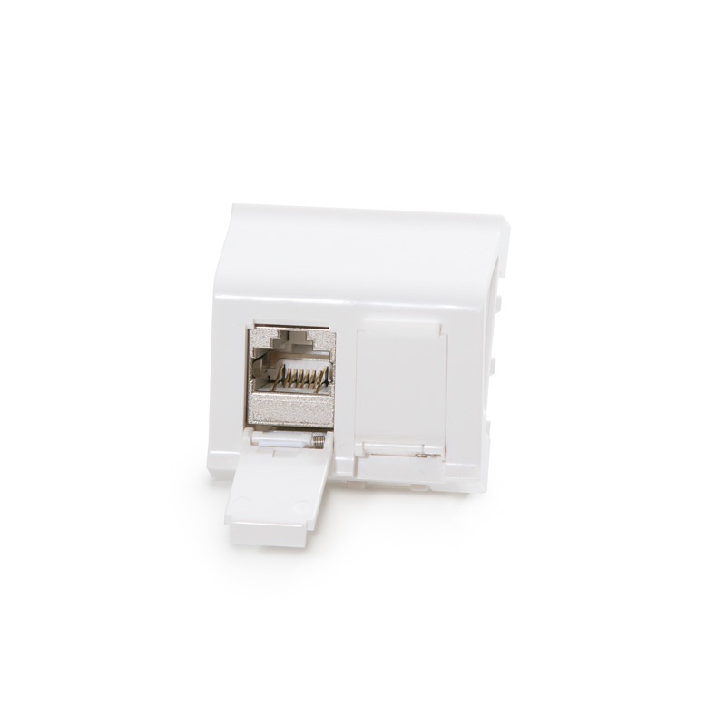 Legrand® MosaicTM compatible outlet module Category 6, 2xRJ45/s, keystones included