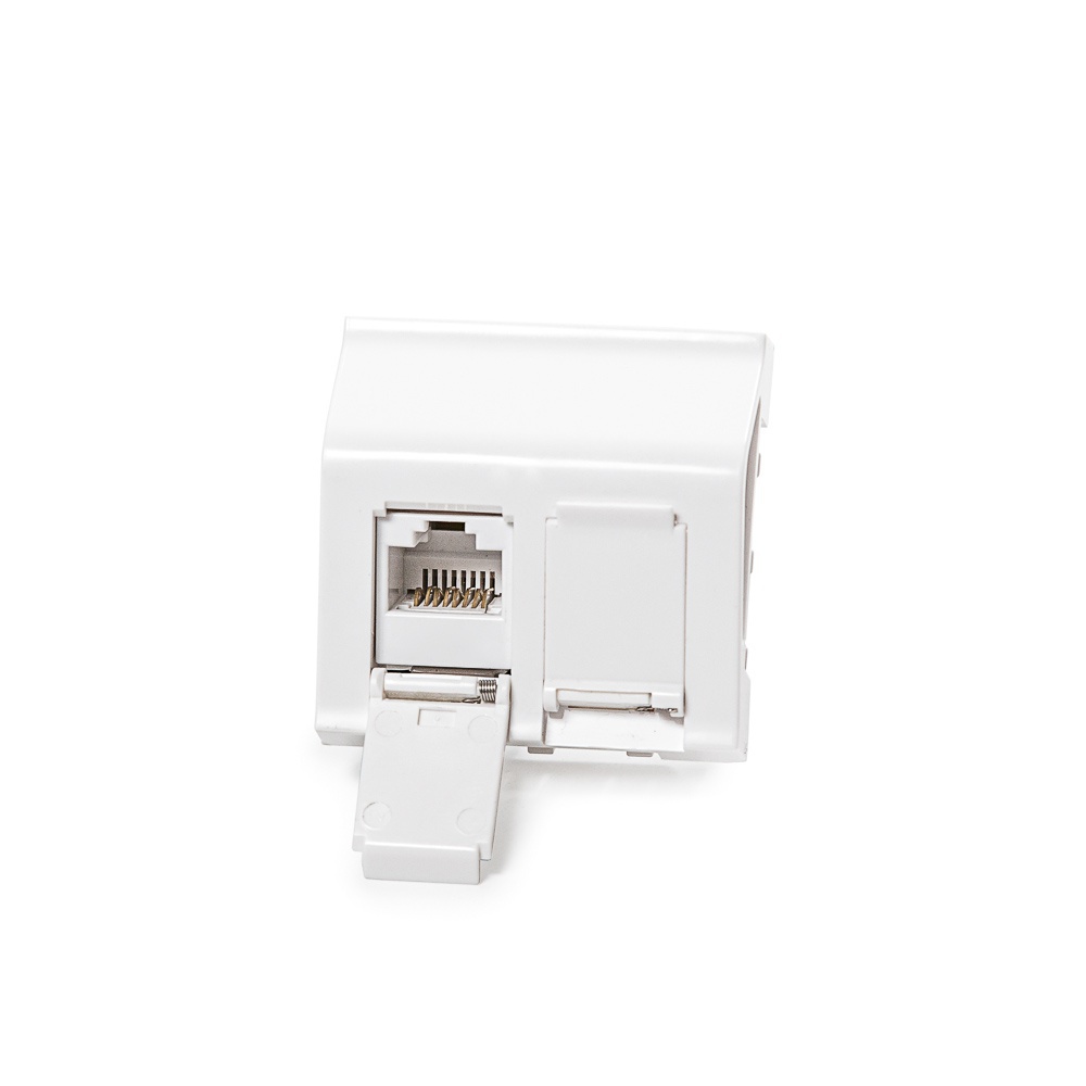 Legrand&reg; MosaicTM compatible outlet module Category 6, 2xRJ45/u, keystones included