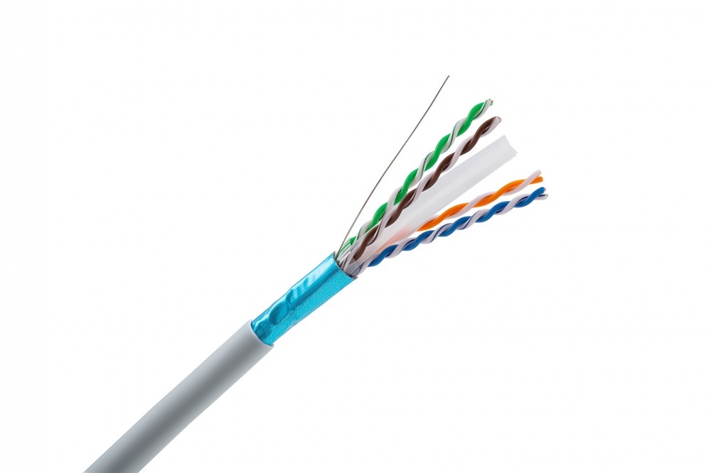 FTP (F/UTP) cable 4x2x0,53 mm, Category 6, 250MHz, LSOH, Euroclass Eca