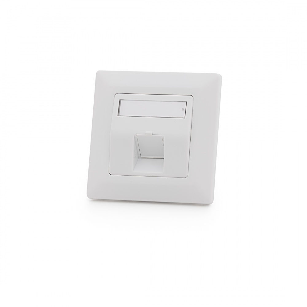 Modulo50 outlet, 1 port, flush-mounted, empty