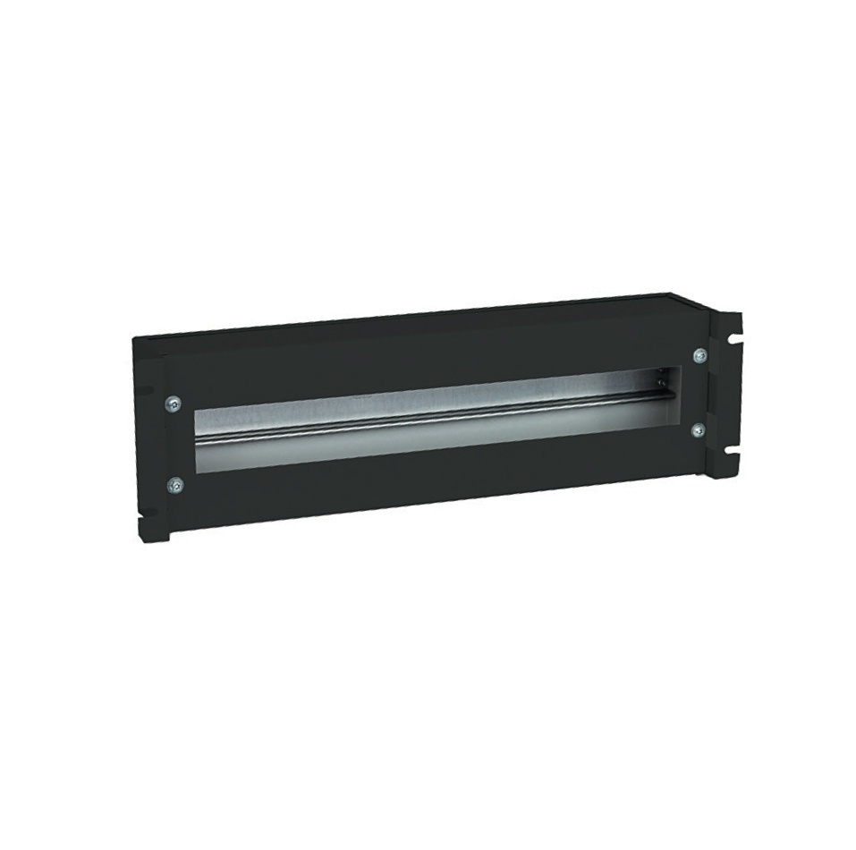 19“ rail 3U for circuit breakers with cover, for 22 modules