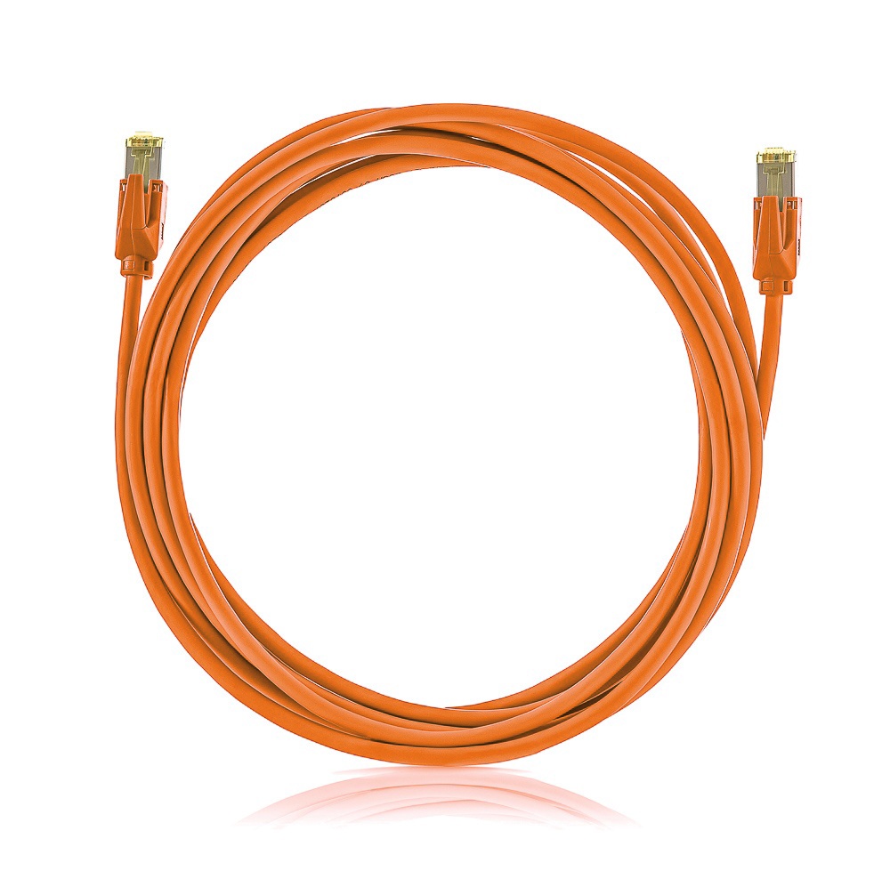 Patch cable STP, Category 6A, LSOH, orange