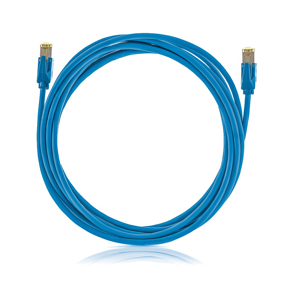 Patch cable STP, Category 6A, LSOH, blue