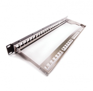 Patch panel for 24xRJ45, empty