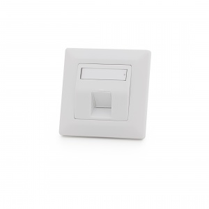 Modulo50 outlet, 1 port, flush-mounted, empty