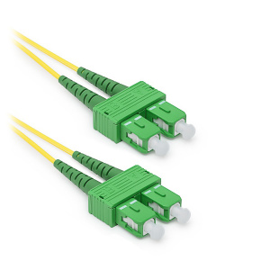 SC/APC-SC/APC Duplex patch cord, OS2 9/125 µm (ITU-T G.652.D)