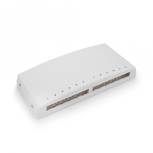 Compact box, 12 ports, empty