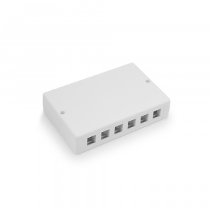 Surface box, 6/12 port, wall-mounted, empty