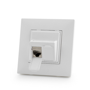 Legrand&reg; Nilo&eacute;TM&nbsp;STEP compatible outlet module, Category 5E, 2xRJ45/s, keystones included